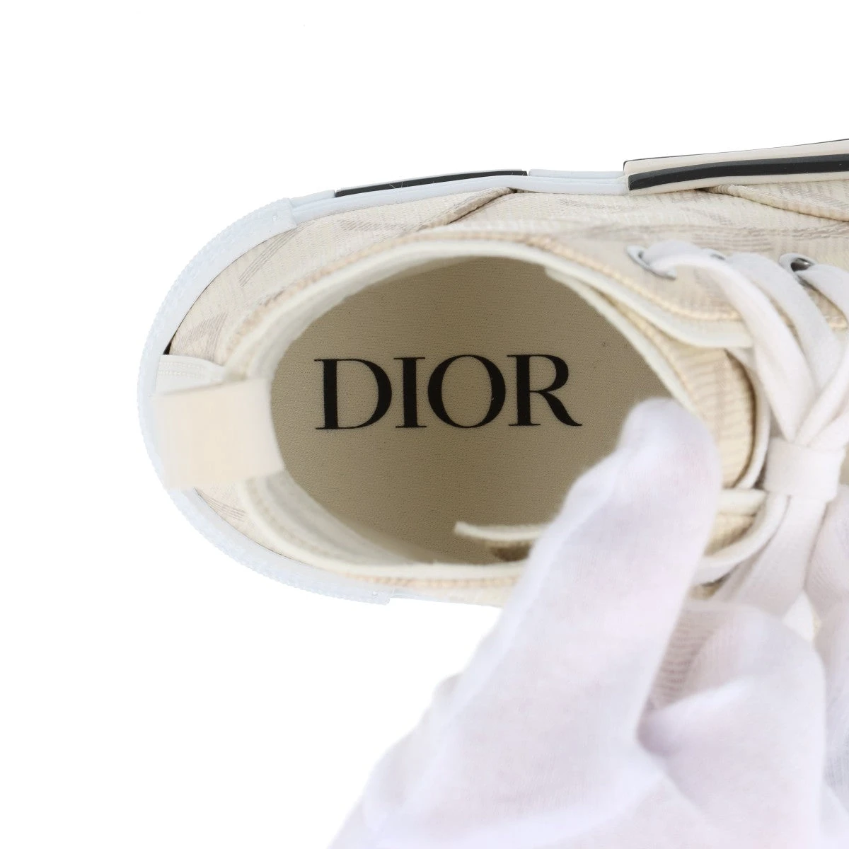 Dior アイボリー コート Jacket White Cotton Denim with Blue Miss Dior Graffiti Motif