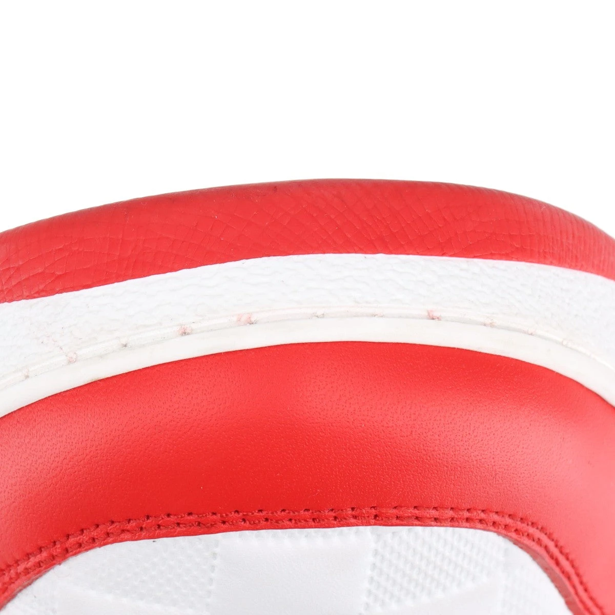 ヴィトン リヴォリライン 23年 レザー スニーカー 9.5 メンズ レッド