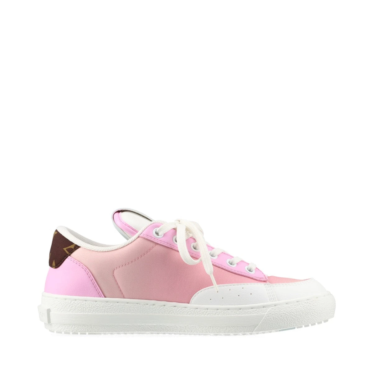 美品★定価約3,2万★alice + olivia★厚底スニーカー★36★ピンク ヴィトン チャーリーライン 22年 レザー×ファブリック