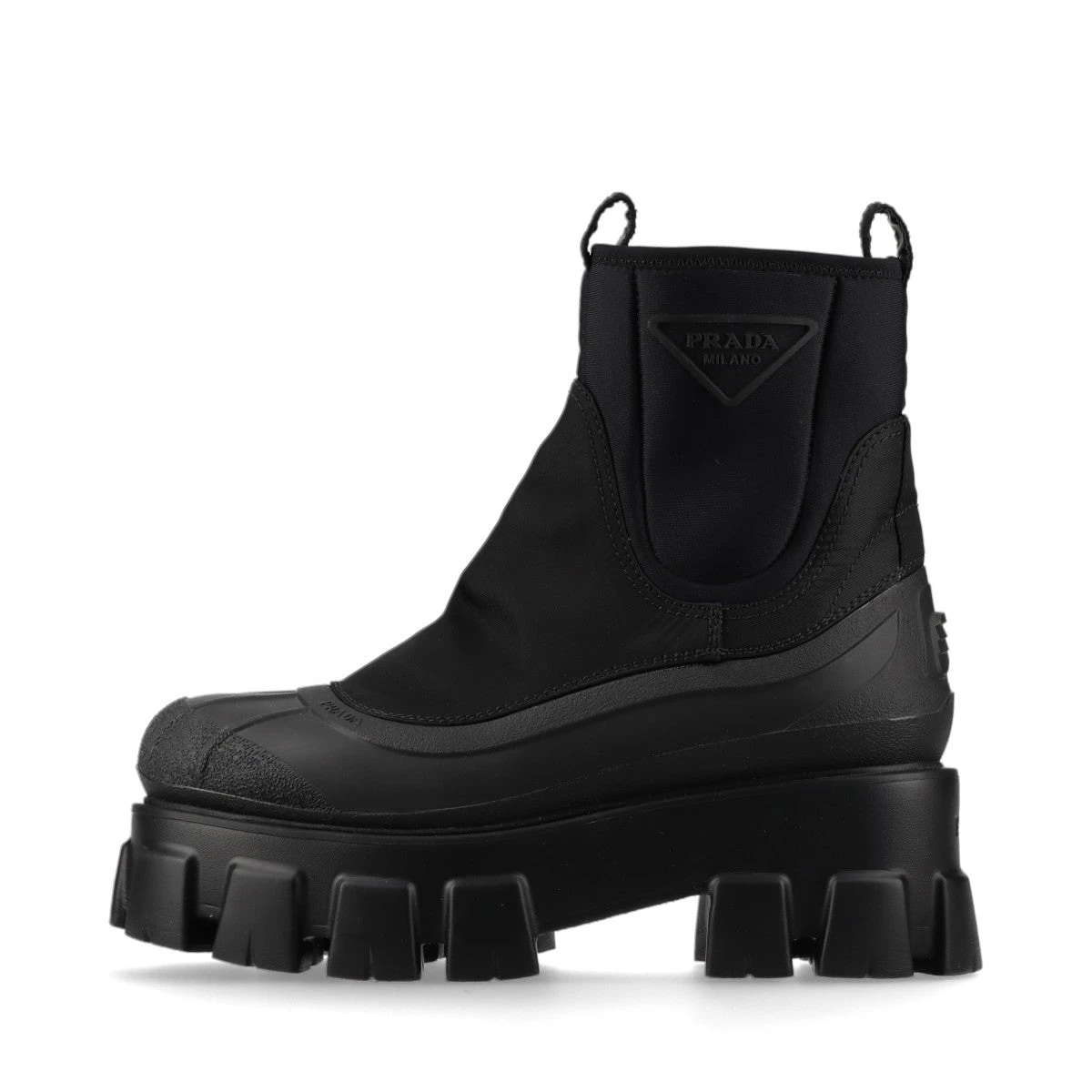 PRADA サイドゴアブーツ 黒 モノリス 7
