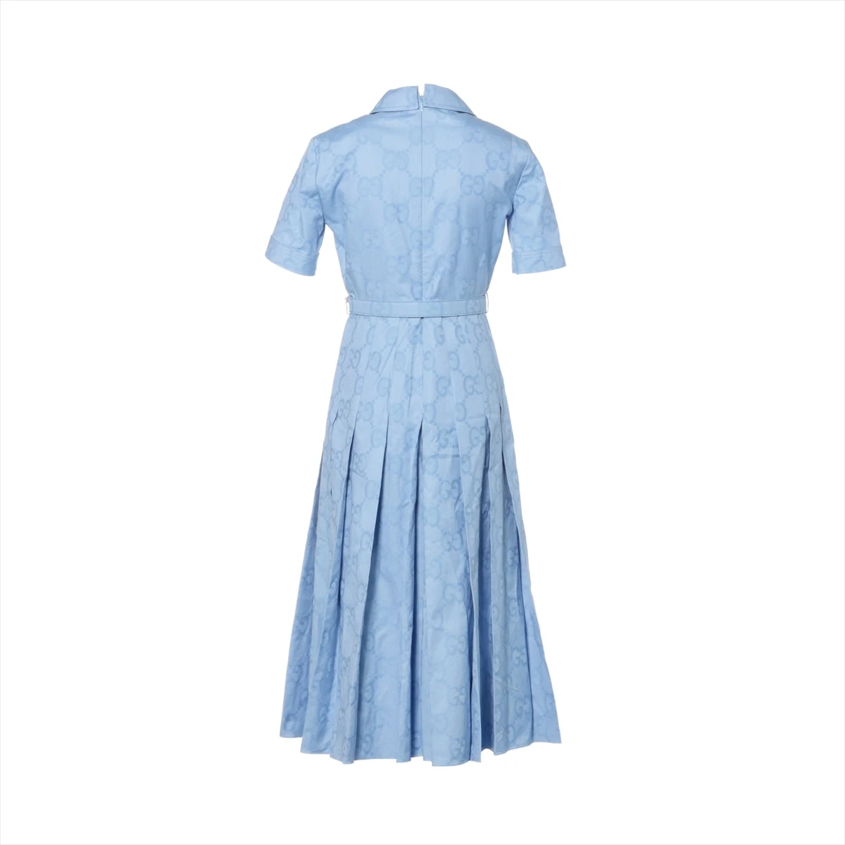 極美品・現行モデル】GUCCI GG柄 シャツワンピース 42 ブルー