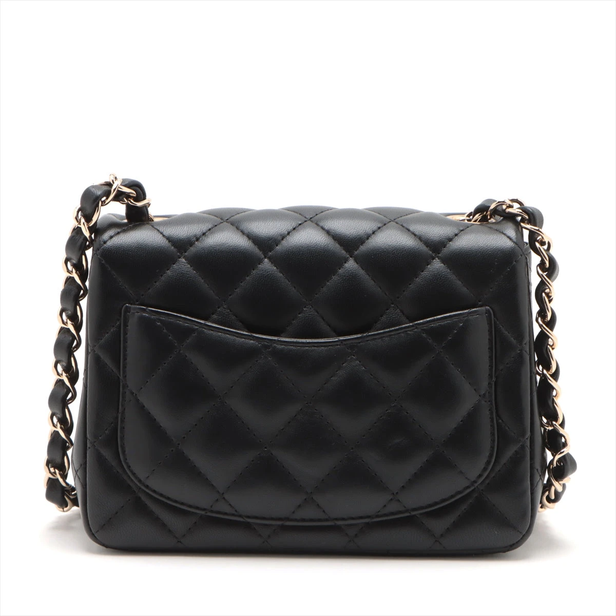 【国内即発】CHANEL ミニマトラッセ ブラック シルバー金具 シャネル マトラッセ ラムスキン チェーンショルダーバッグ