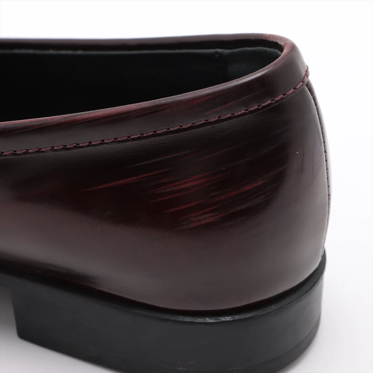 トッズ レザー ローファー 37 レディース ボルドー コインローファー