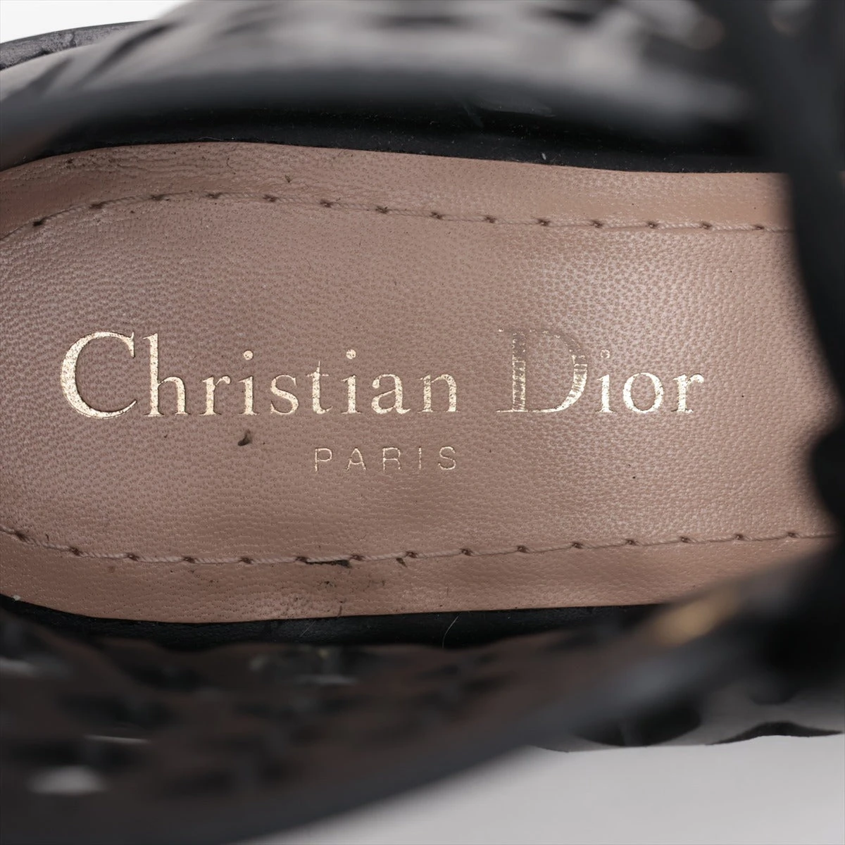 クリスチャンディオール D-TRAP レザー サンダル 37 レディース