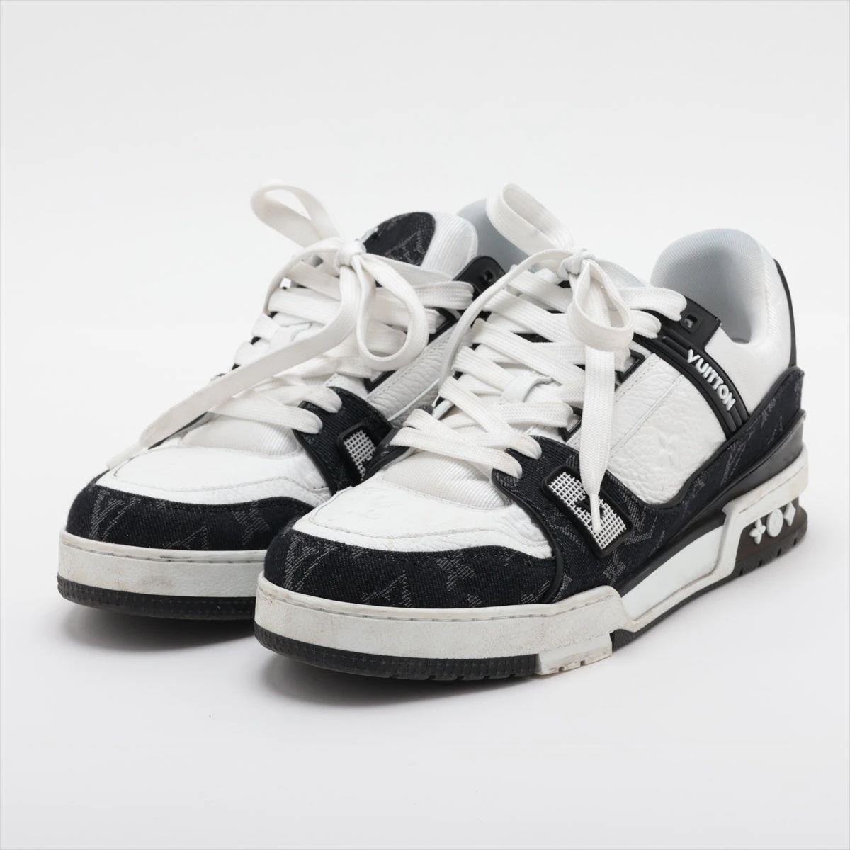 ヴィトン LVトレイナーライン 23年 デニム×レザー スニーカー 7