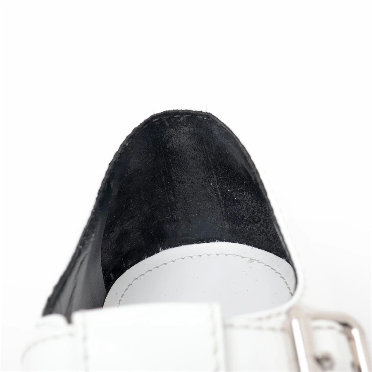 PRADA ブラッシュドレザーメリージェーンシューズ/ホワイト 37 24cm プラダ メリージェーン ブラッシュドレザー レザーシューズ 9