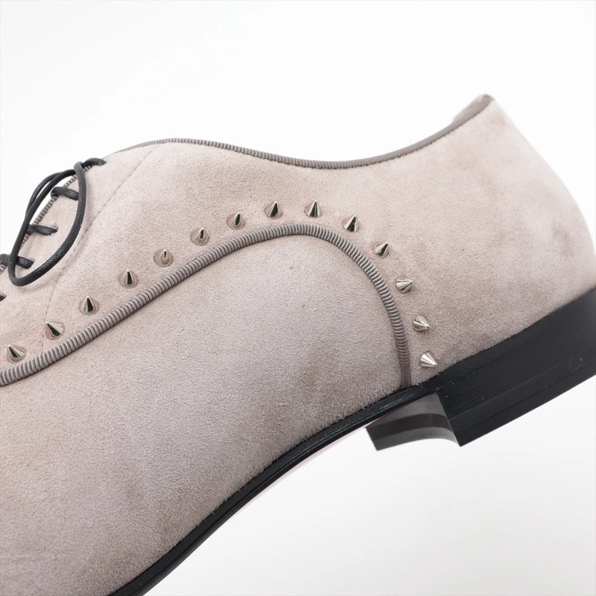 クリスチャンルブタン スエード レザーシューズ 44 メンズ グレー ETON