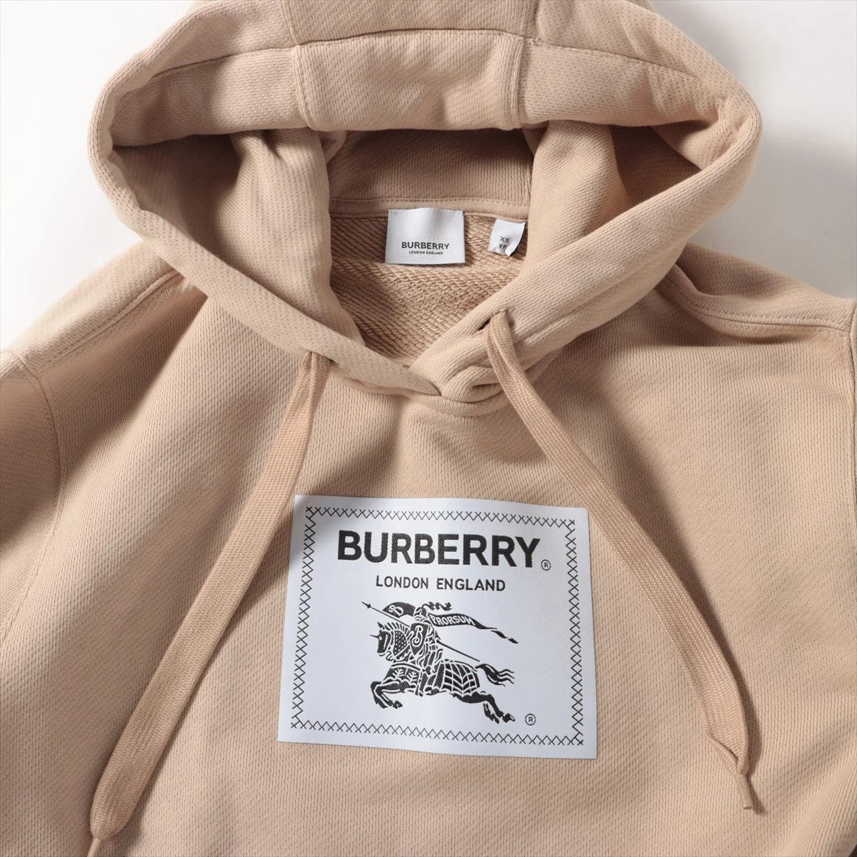 バーバリー ティッシ期 コットン パーカー XS メンズ ベージュ 8068464