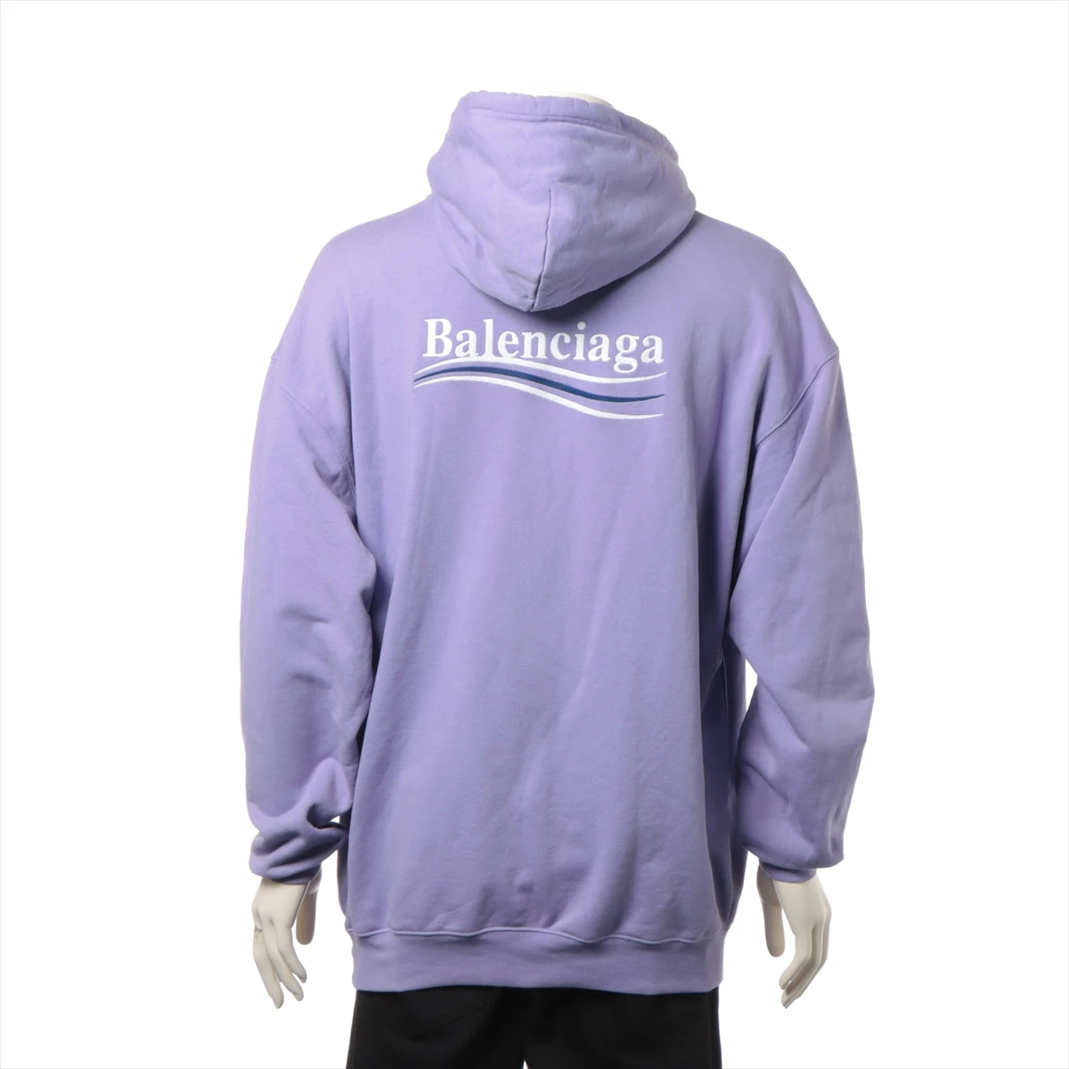 バレンシアガ 21年 コットン パーカー XS メンズ パープル