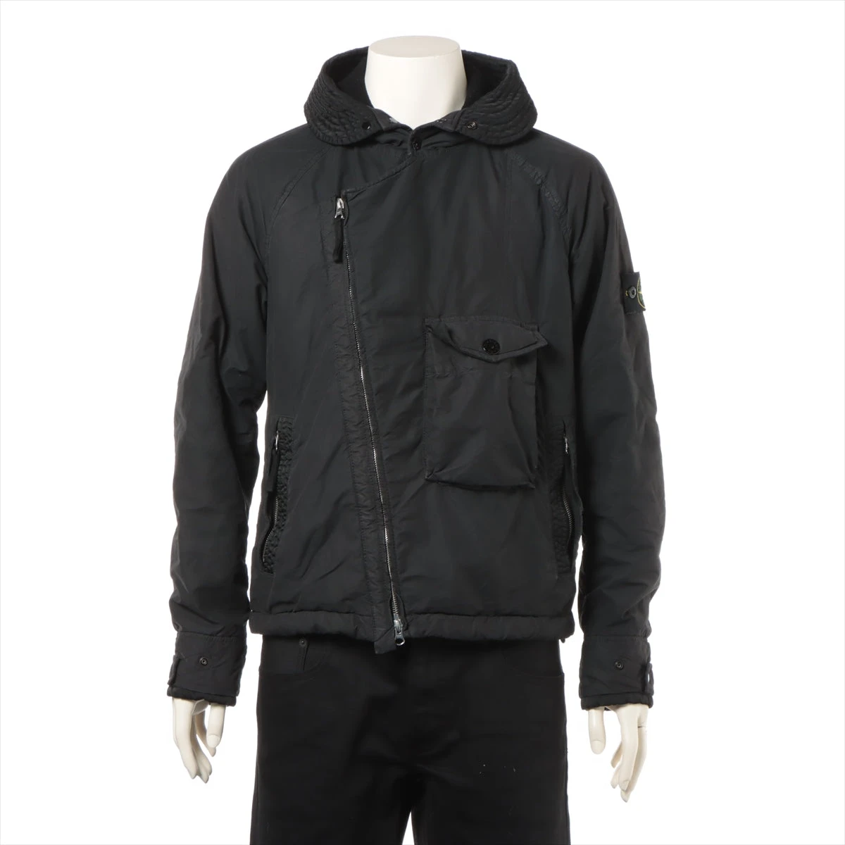 【未使用】25AW ストーンアイランド ナイロンジャケット Ｌ　ブラック ストーンアイランド ポリエステル×ナイロン ジャケット S メンズ