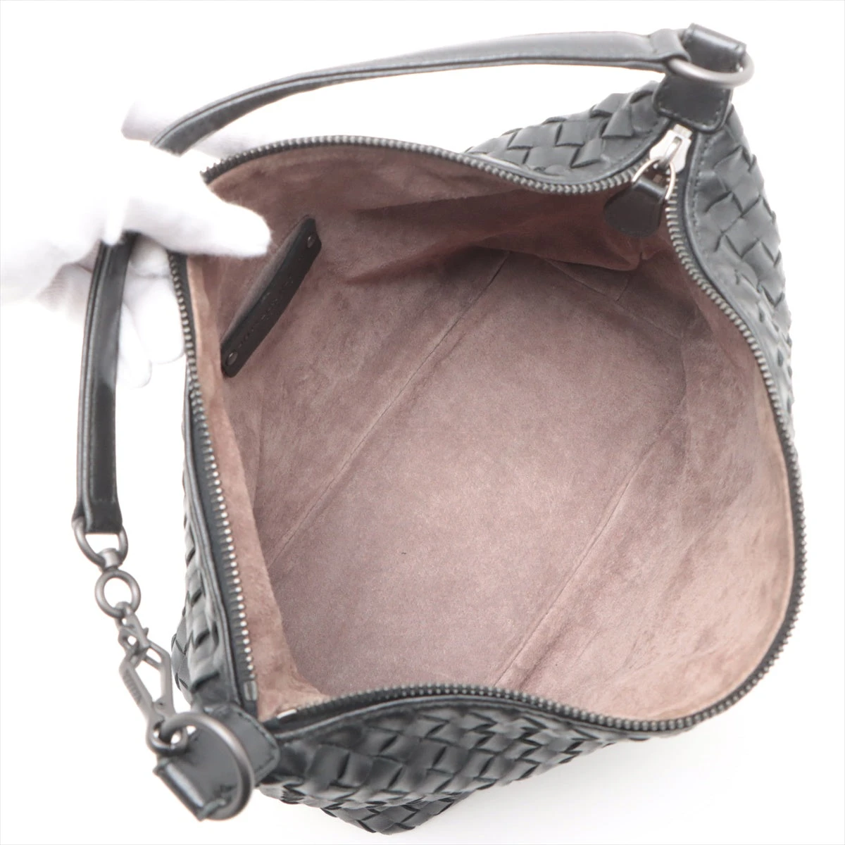 高級✨ボッテガヴェネタ イントレチャート ワンショルダー レザー ブラック Bottega Veneta ボッテガヴェネタ イントレチャート ワン