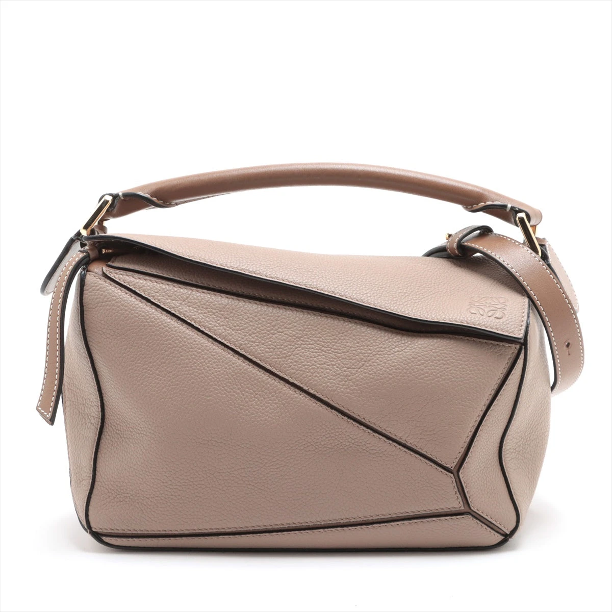 LOEWE ロエベ　ハンドバッグ　　　　　　グレージュ ロエベのハンドバッグ「パズル バッグ」は、グレージュ×キャメル