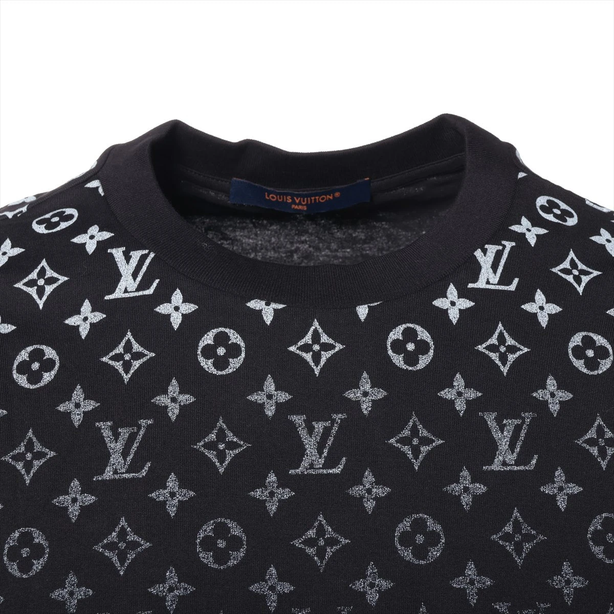 ヴィトン 24SS コットン Tシャツ M メンズ ブラック RM241Q 