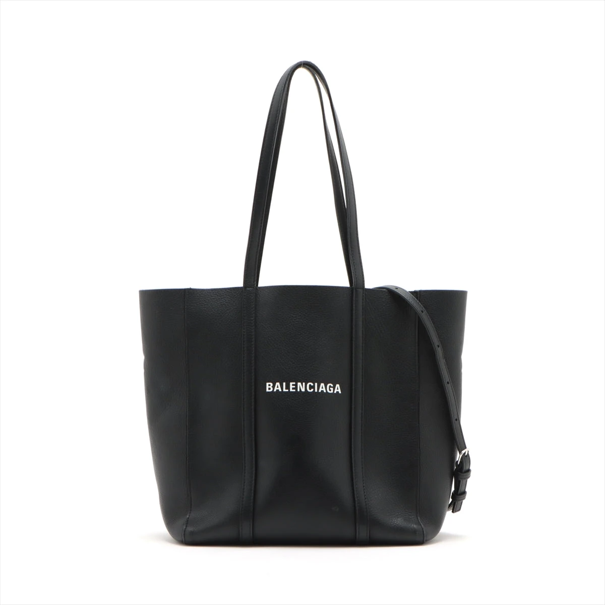 バレンシアガトートバッグ2wayエブリデイ XSレザーシルバー