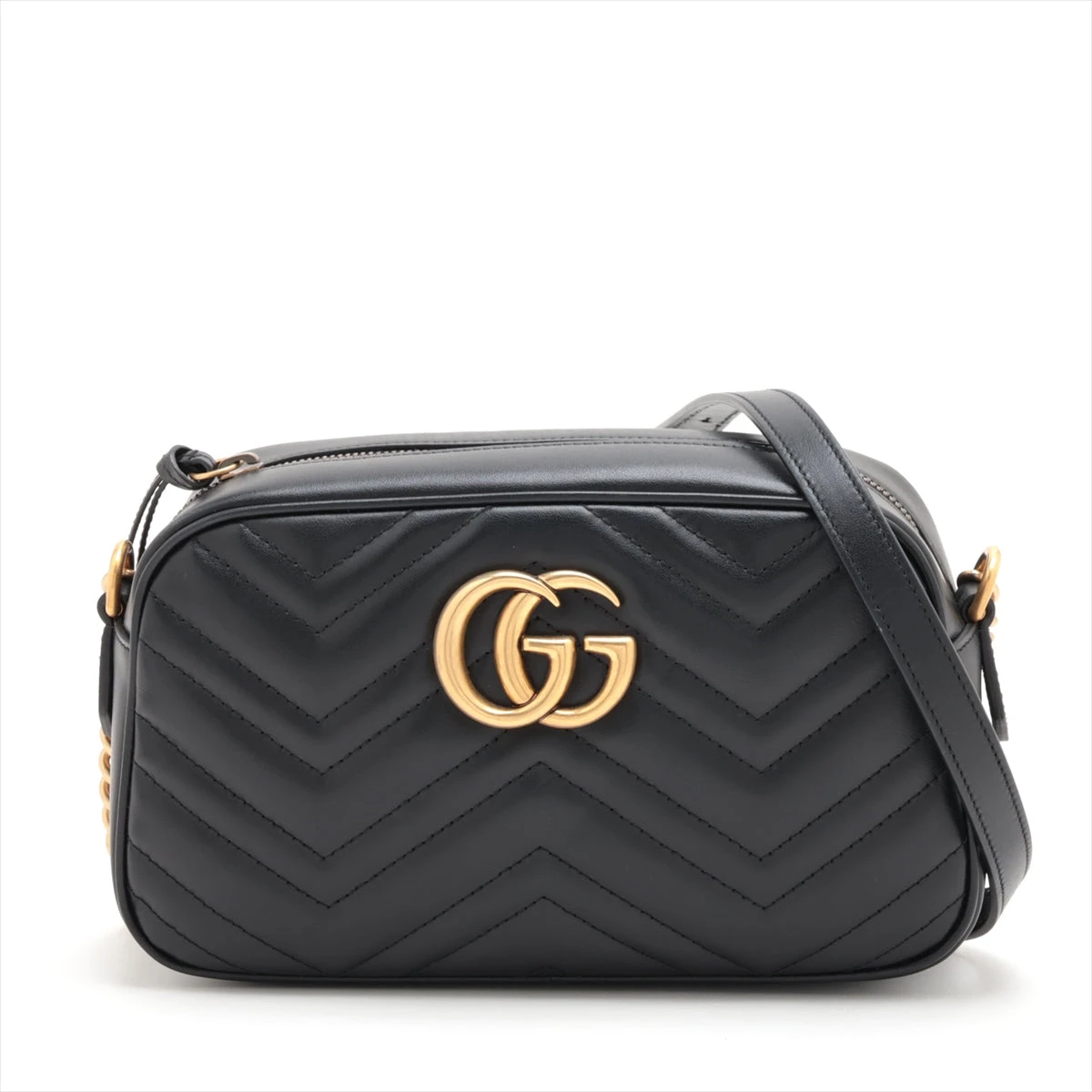 大人気モデル♪GGマーモント マトラッセ レザー チェーンショルダーバッグ グッチ GGマーモント レザー チェーンショルダーバッグ ピンク