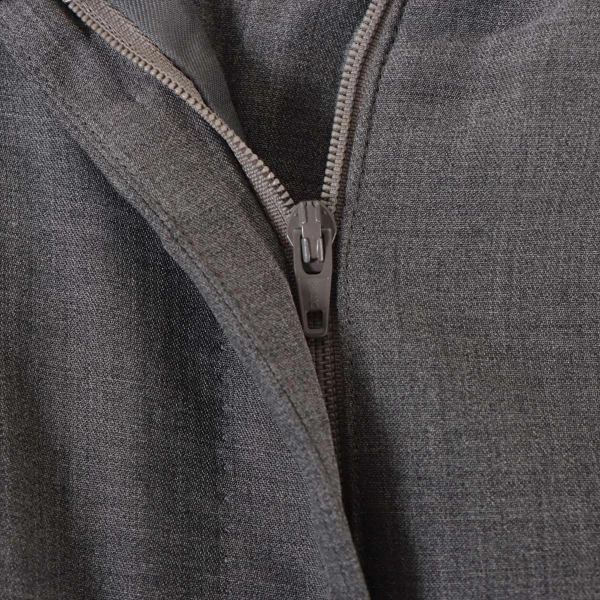 HERMES マルジェラ期 ダークグレー スラックス サイズ40 HERMES マルジェラ期ウールスラックスフランス製2タック黒