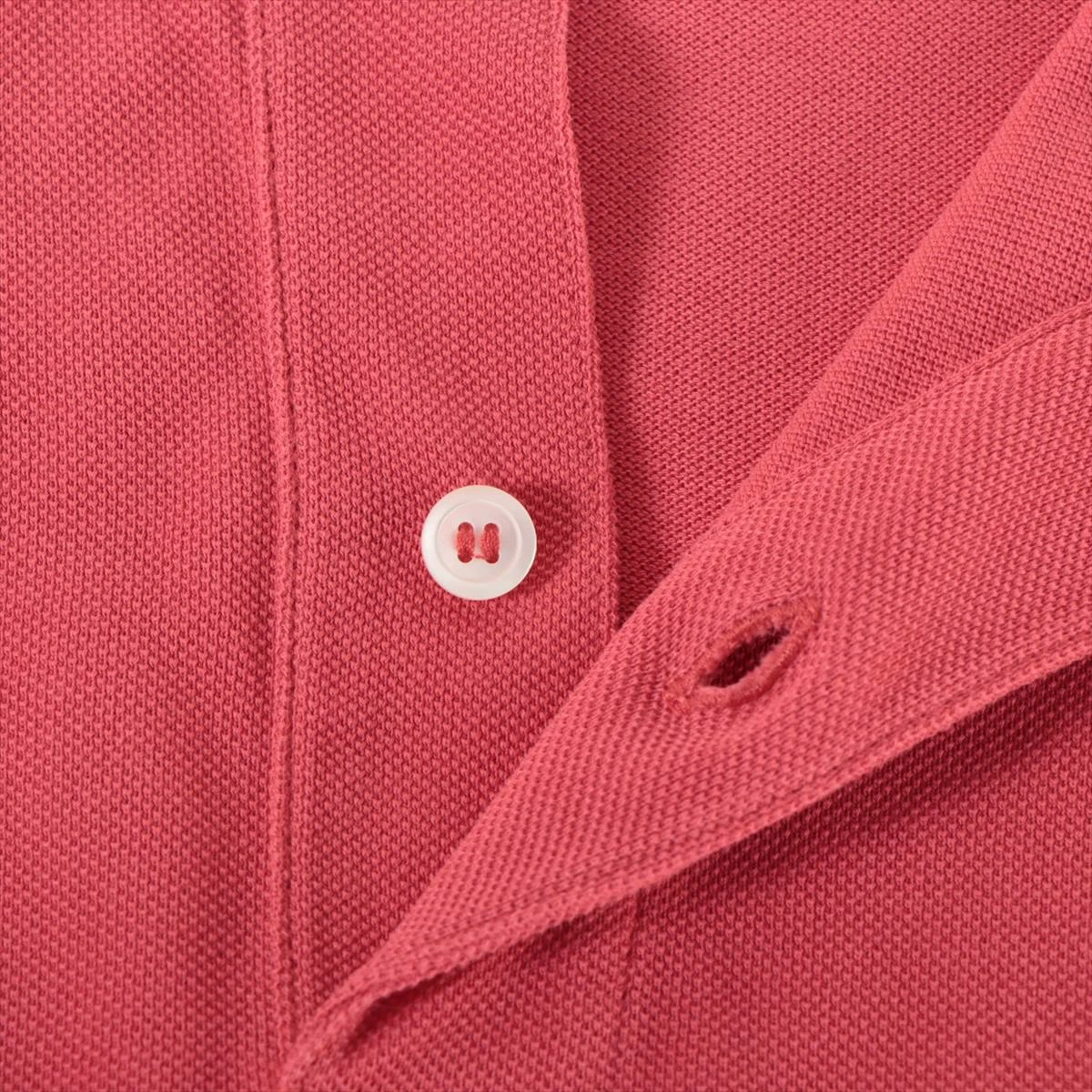 ロエベ アナグラム コットン ポロシャツ L メンズ レッド H526341X99