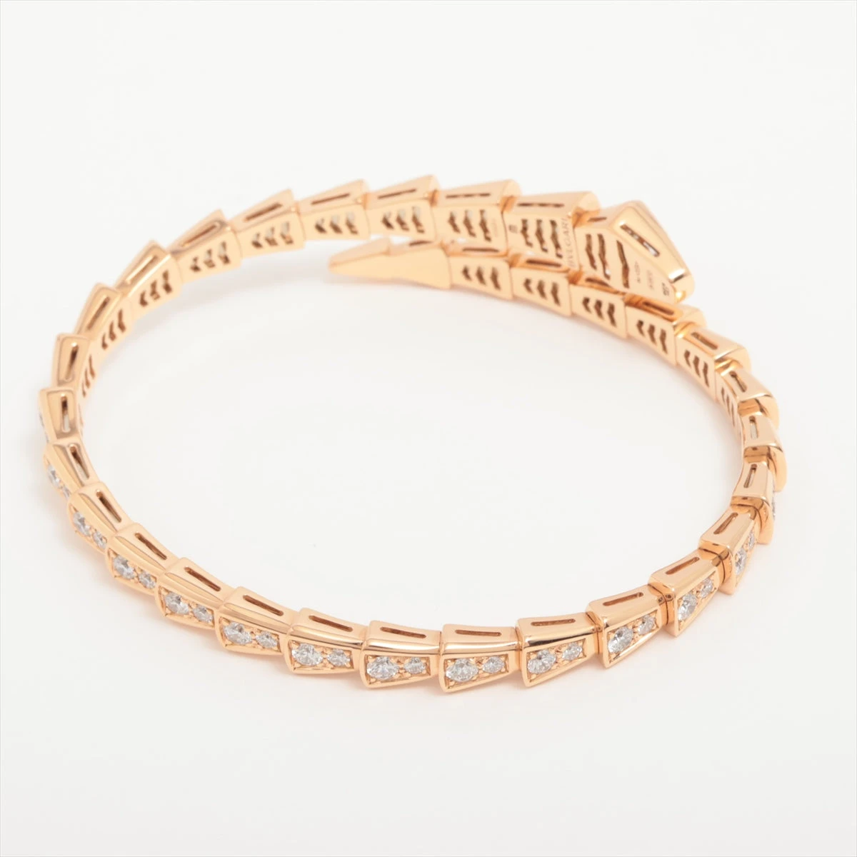 ブルガリ セルペンティ ヴァイパー ダイヤ ブレスレット 750(PG) 26.4g