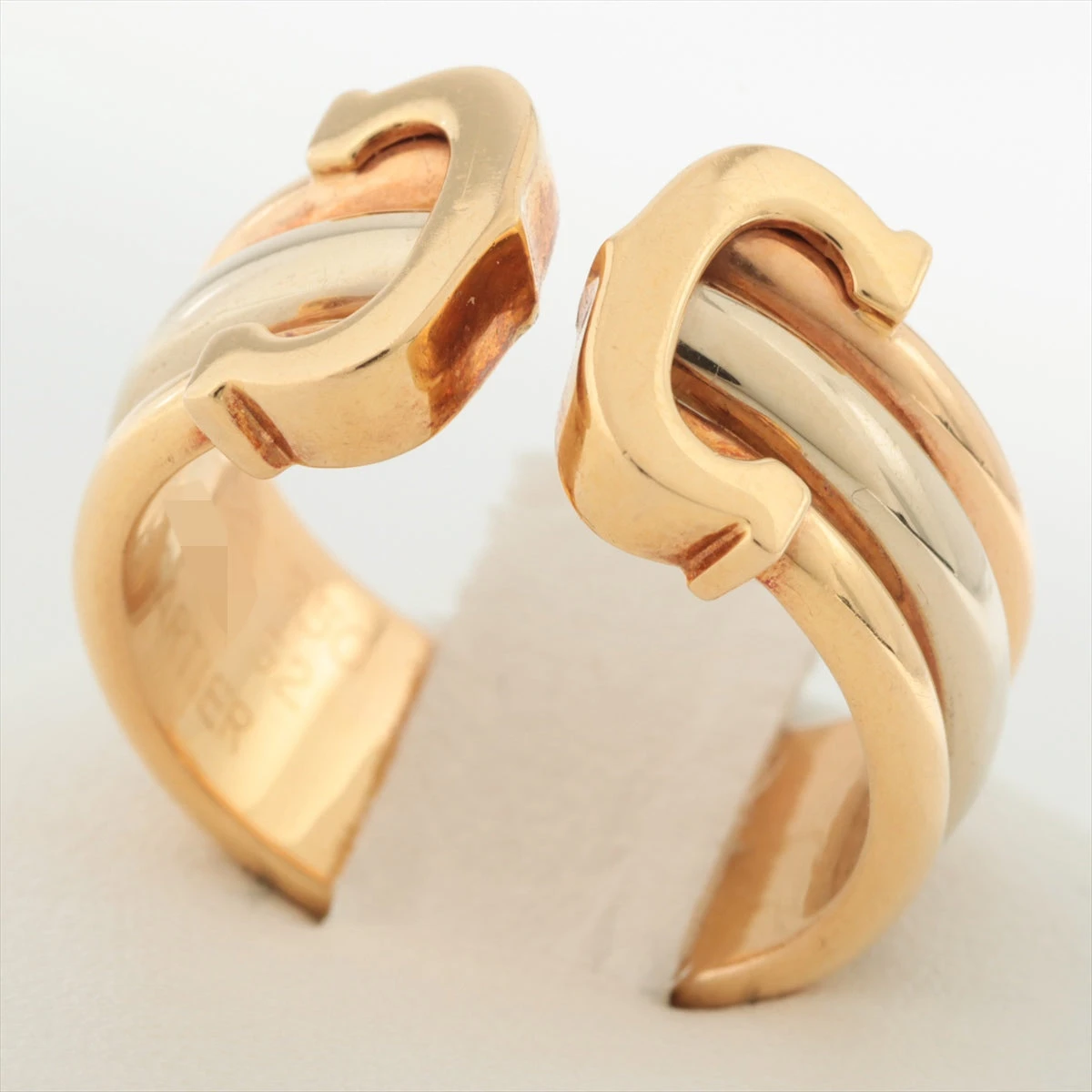カルティエ　2Cリング　#52 カルティエ / CARTIER C2フォーチュンリング 1PD #52 シルバー