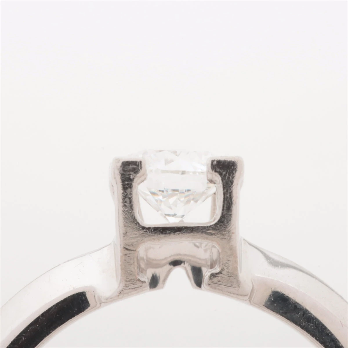 ハリーウィンストン HW ダイヤ リング Pt950 4.4g 0.50 イニシャル