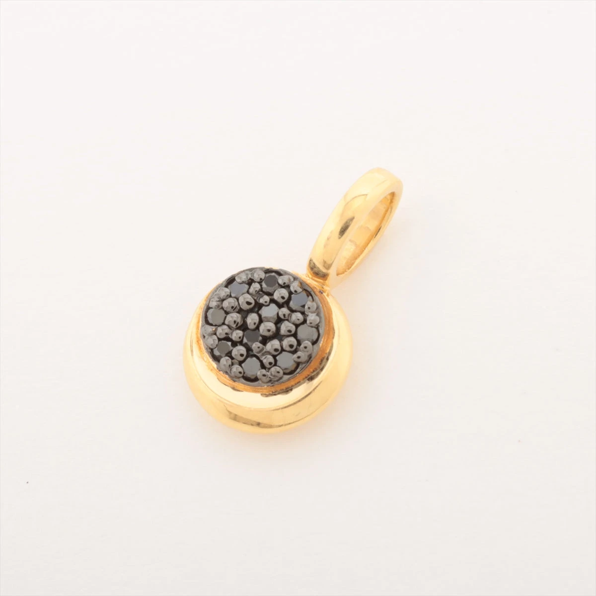 k18YG ブラックダイヤモンドチャーム スタージュエリー ブラックダイヤ チャーム K18(YG) 0.8g 0.04