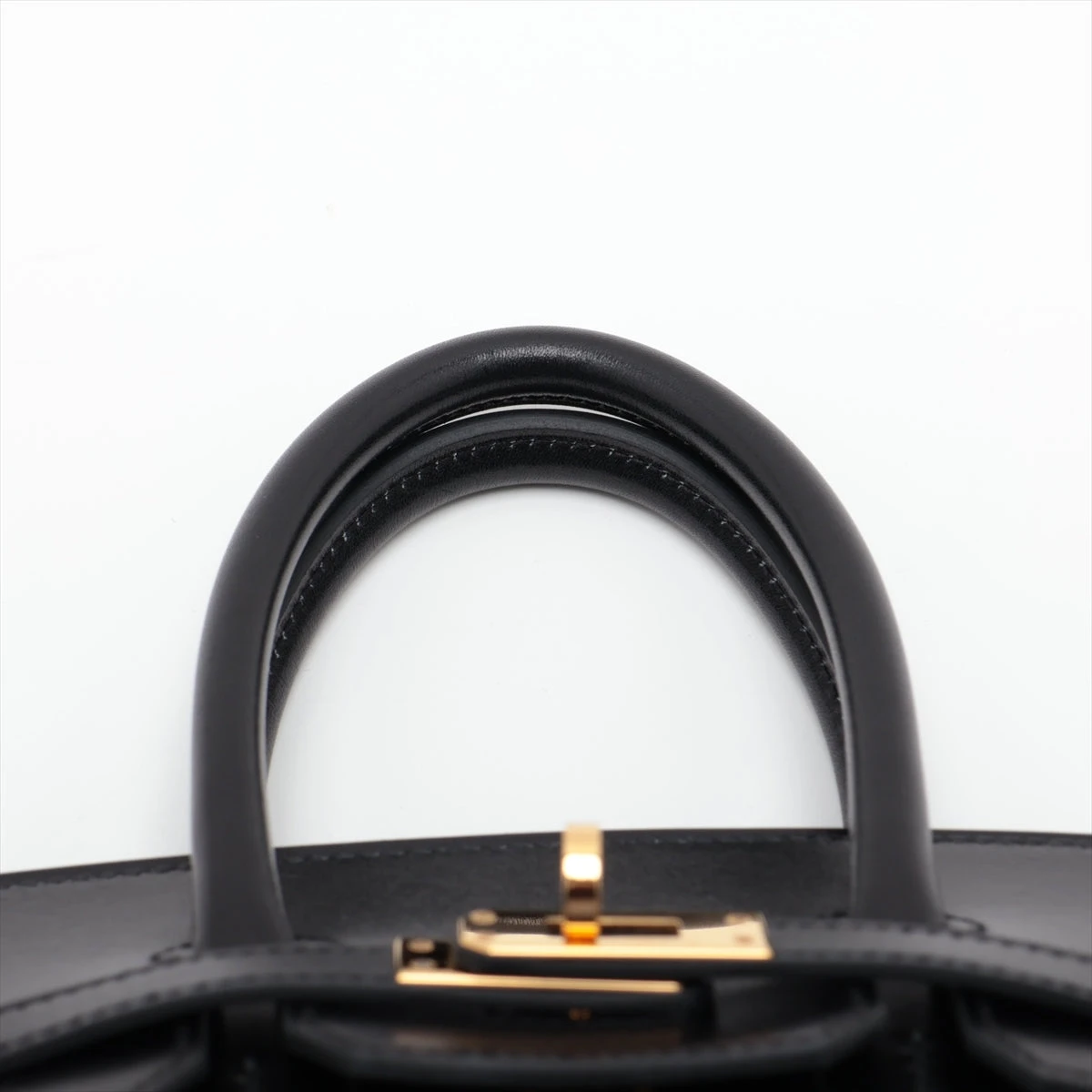 エルメス セリエ ラムレザー 手袋 ゴールド金具 ブラック サイズ7 HERMES エルメス セリエ 手袋 グローブ ラムスキン ブラック