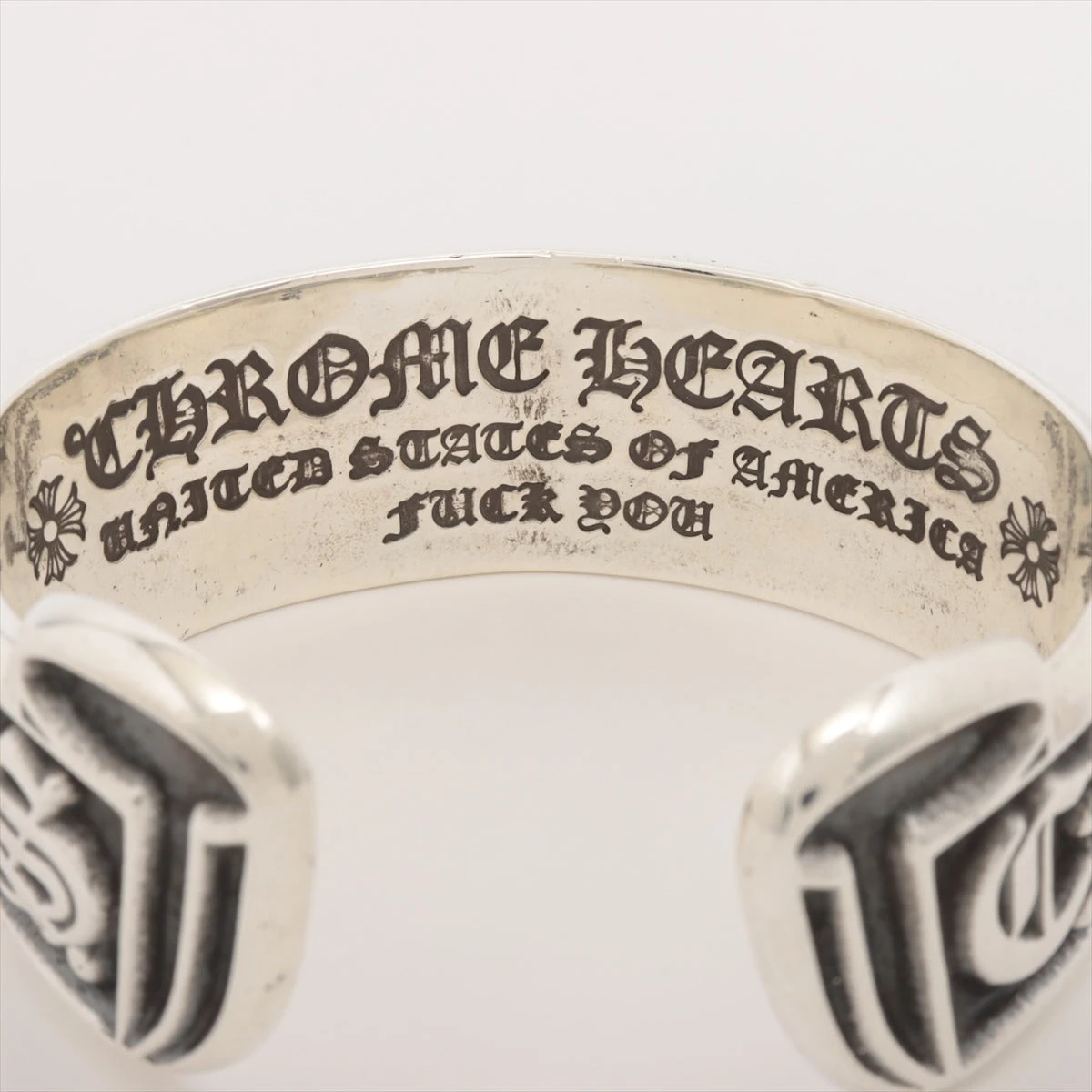 クロムハーツ スクロールラベル カフ 925 115.0g A2752531｜中古