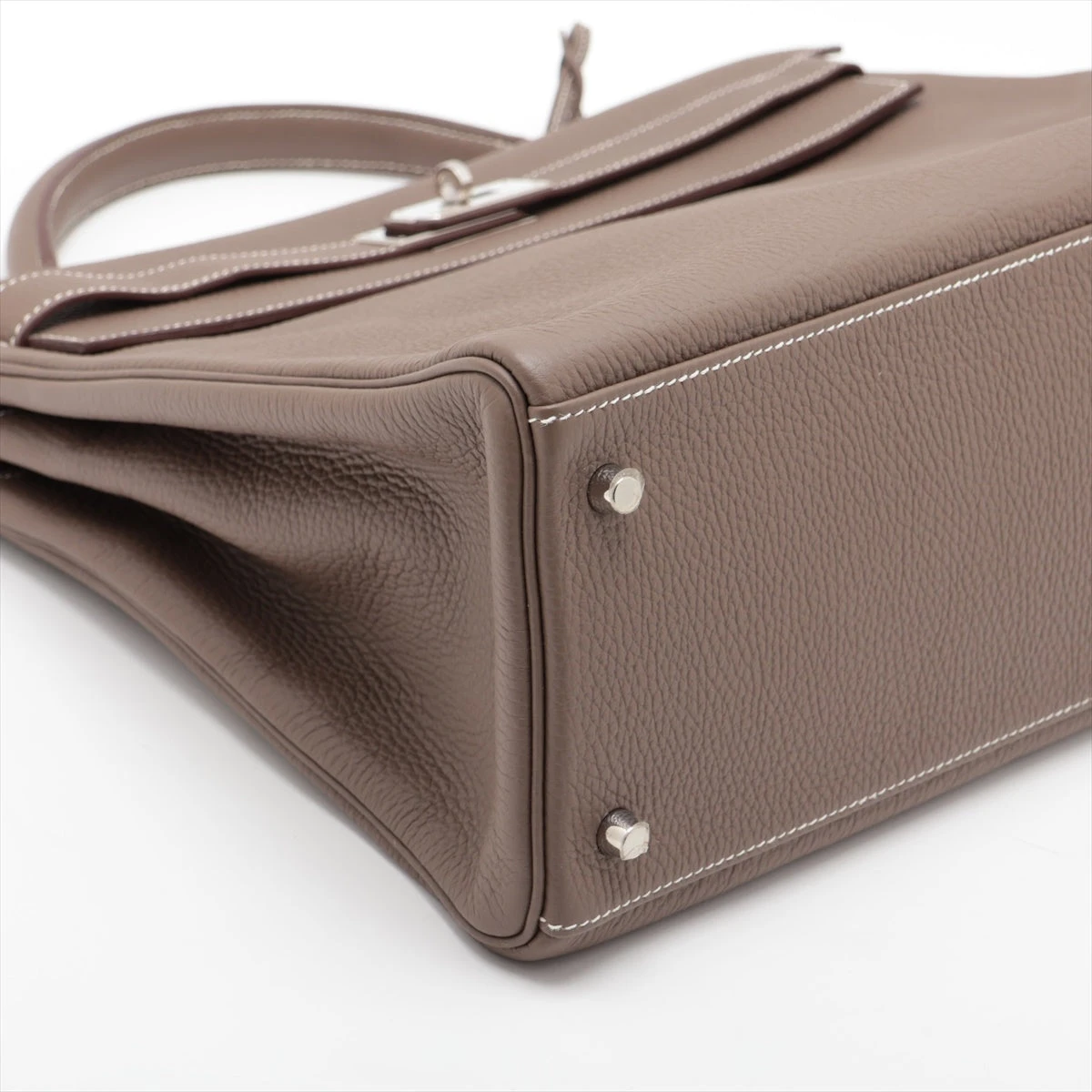 【美品❣】エルメス オーケリー　ピアス エトゥープ　シルバー金具 エルメス ケリー40 トゴ エトゥープ シルバー金具 □N:2010年