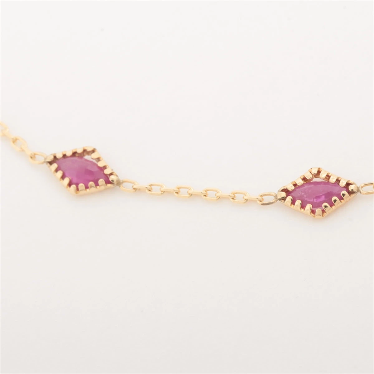 K10 YG ルビーブレスレット ルビー×ダイヤモンド K18/K10ブレスレット・リゼッテ