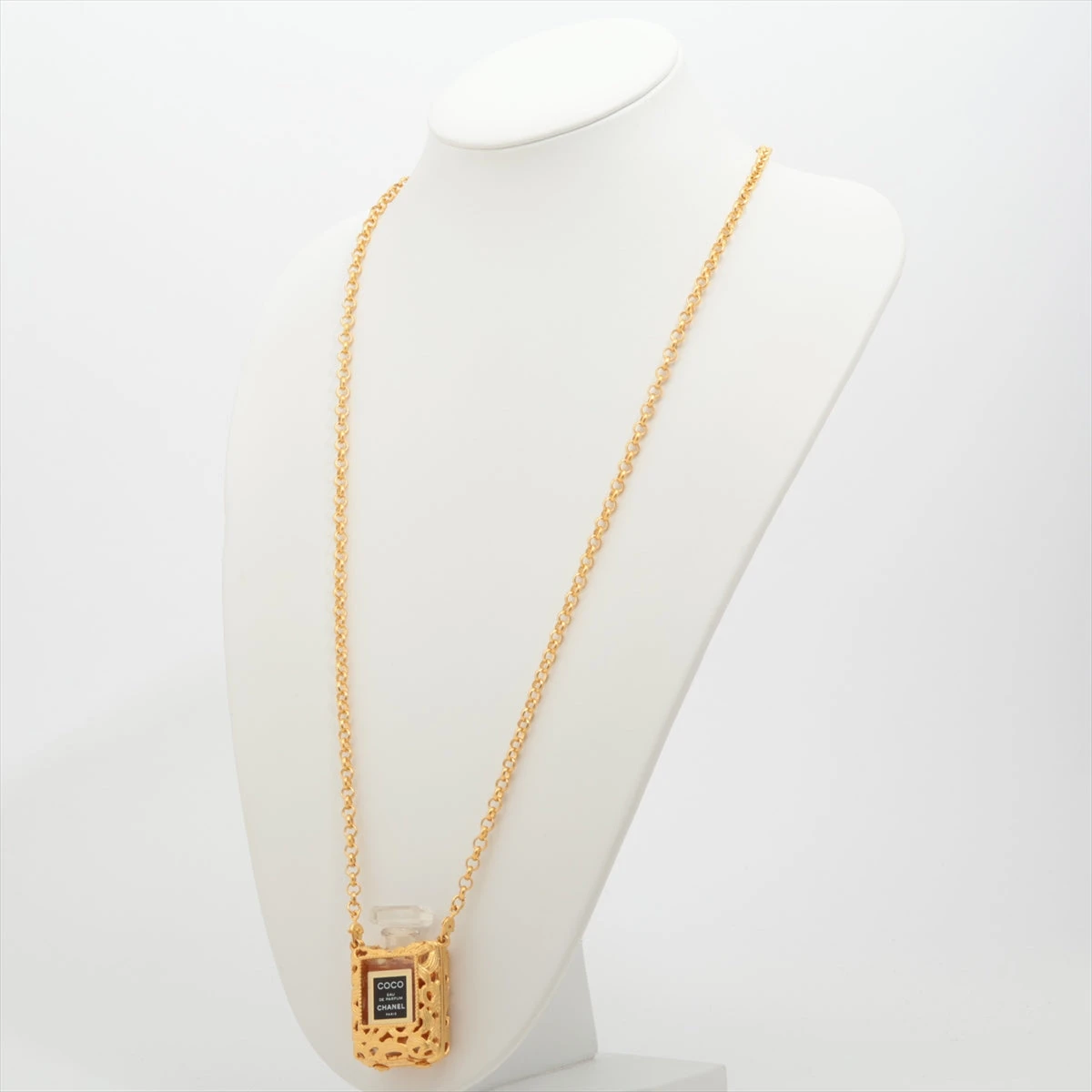 CHANEL 香水ボトル ネックレス ゴールド シャネル 香水ボトル GP ネックレス ゴールド ABランクの買取