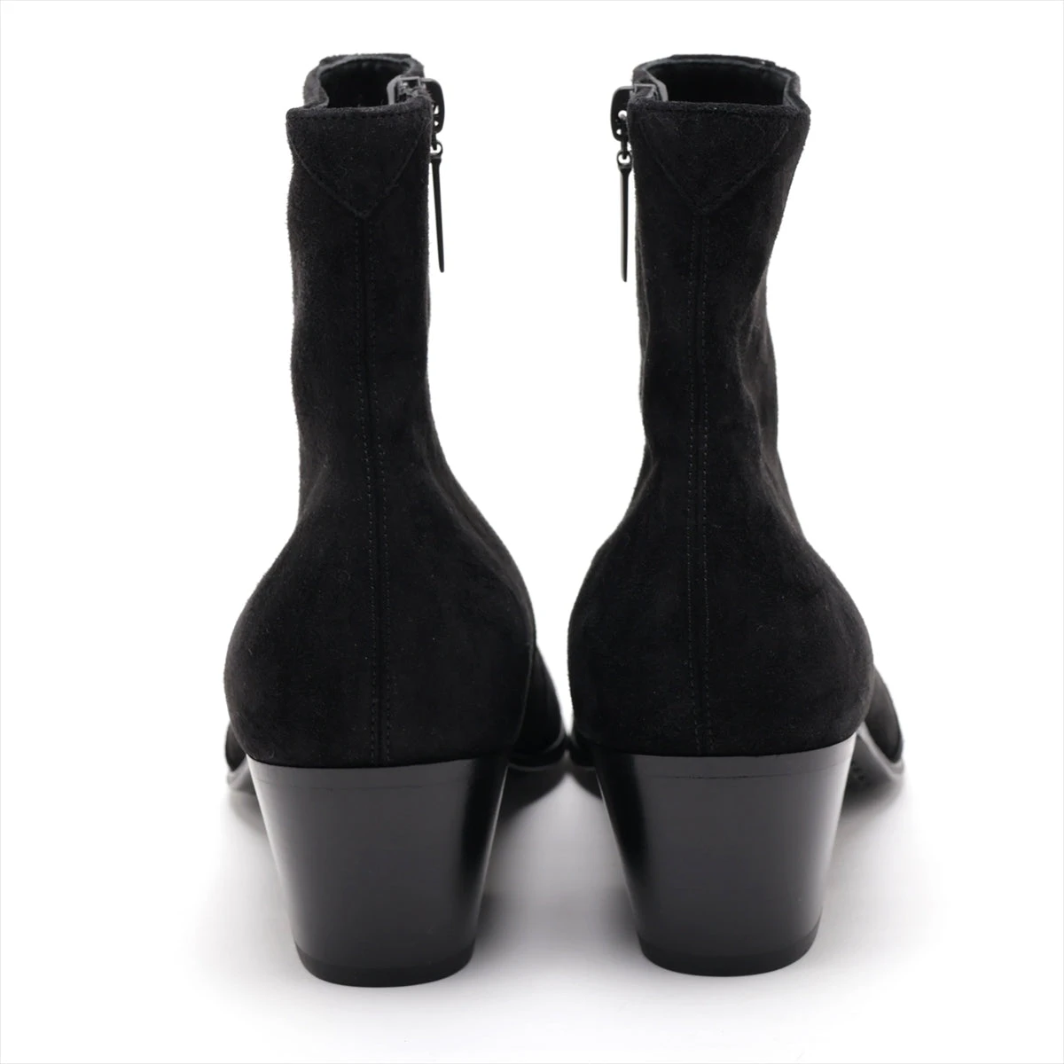 サンローランパリ スエード ショートブーツ 37 レディース ブラック  