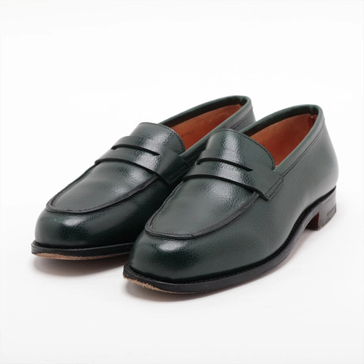 ジョンロブ CHERRY レザー ローファー 3E レディース グリーン