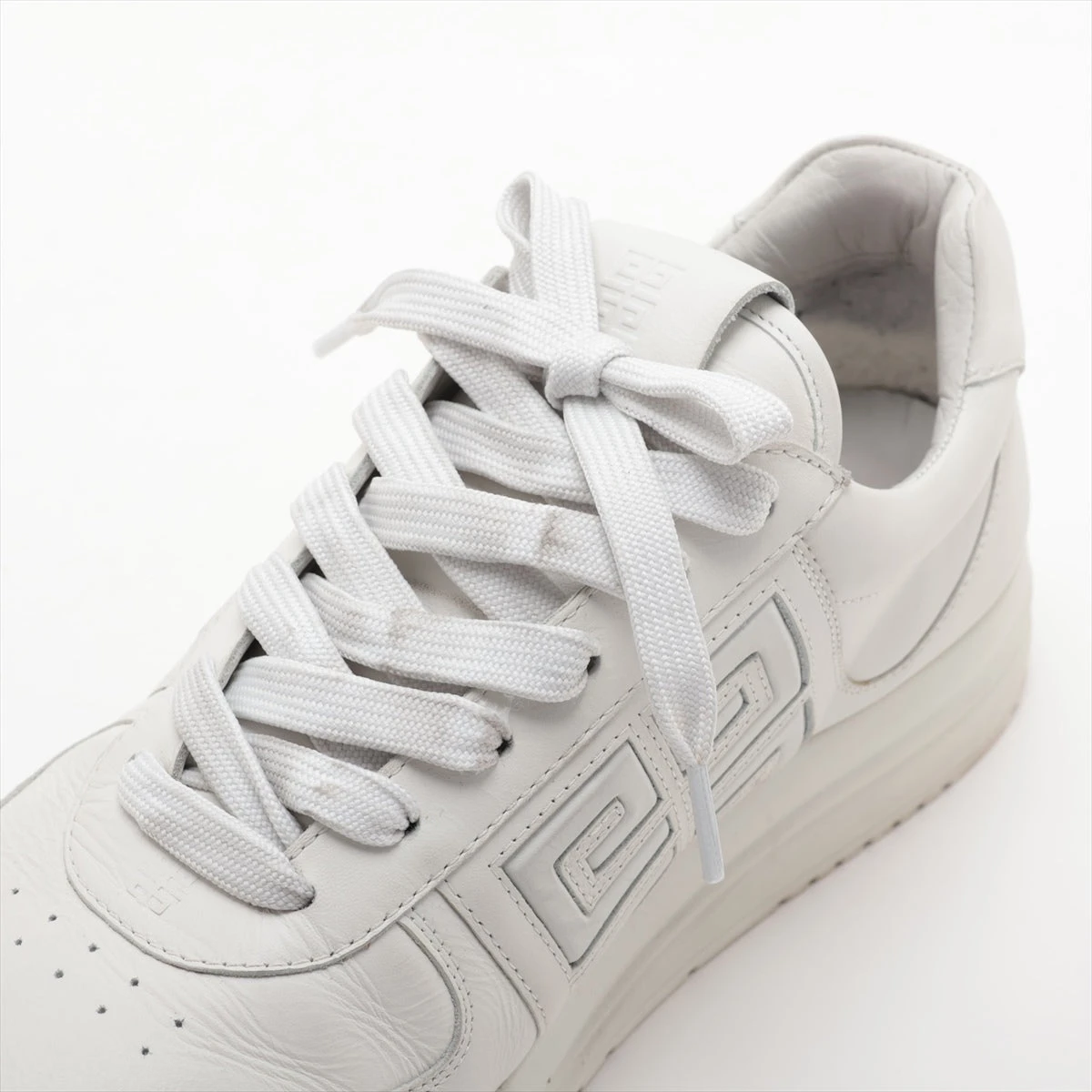 新品未使用　GIVENCHY PARIS ホワイトレザースニーカー ジバンシィ レザー スニーカー 41 メンズ ホワイト EC0282