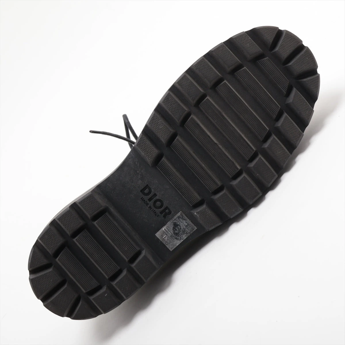 ディオール×サカイ レザー×ラバー レザーシューズ 42 メンズ ブラック