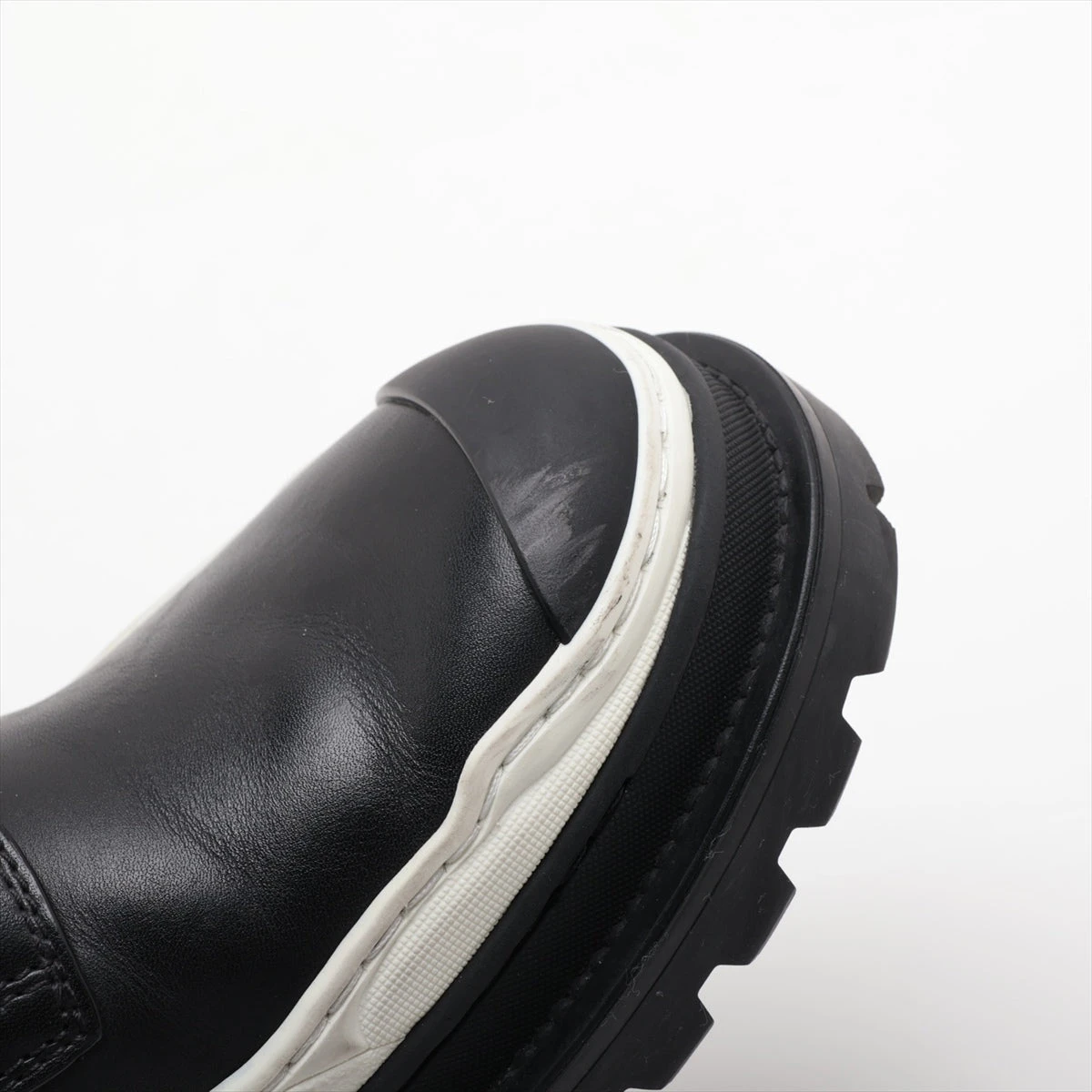 ディオール×サカイ レザー×ラバー レザーシューズ 42 メンズ ブラック