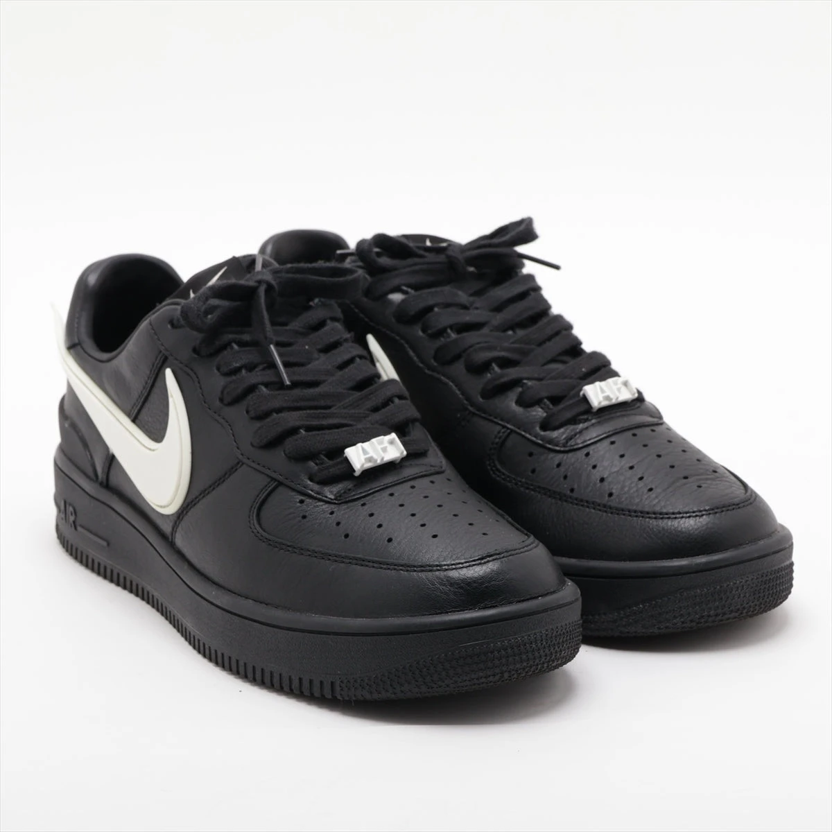 Nike アンブッシュ ブラックレザー スニーカー ナイキ×アンブッシュ AIR FORCE 1 LOW 23SS レザー×ラバー スニーカー