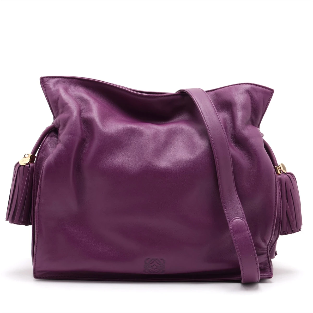 ロエベ　フラメンコ　パープル LOEWE ロエベ フラメンコクラッチ ショルダーバッグ レザー