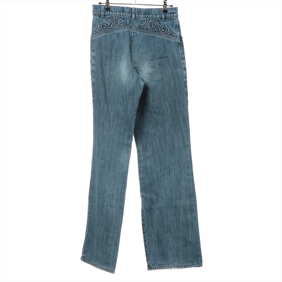 シャネル P51 コットン デニムパンツ 36 レディース ブルー