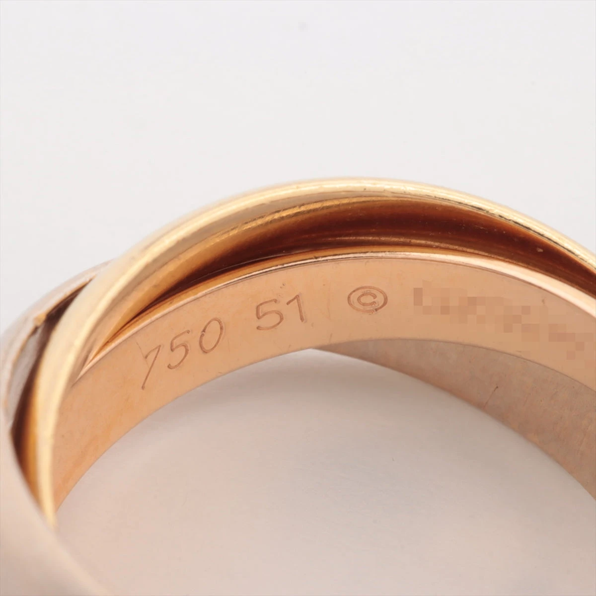 カルティエ トリニティ リング 750(YG×PG×WG) 8.1g 51 A2805550｜中古  