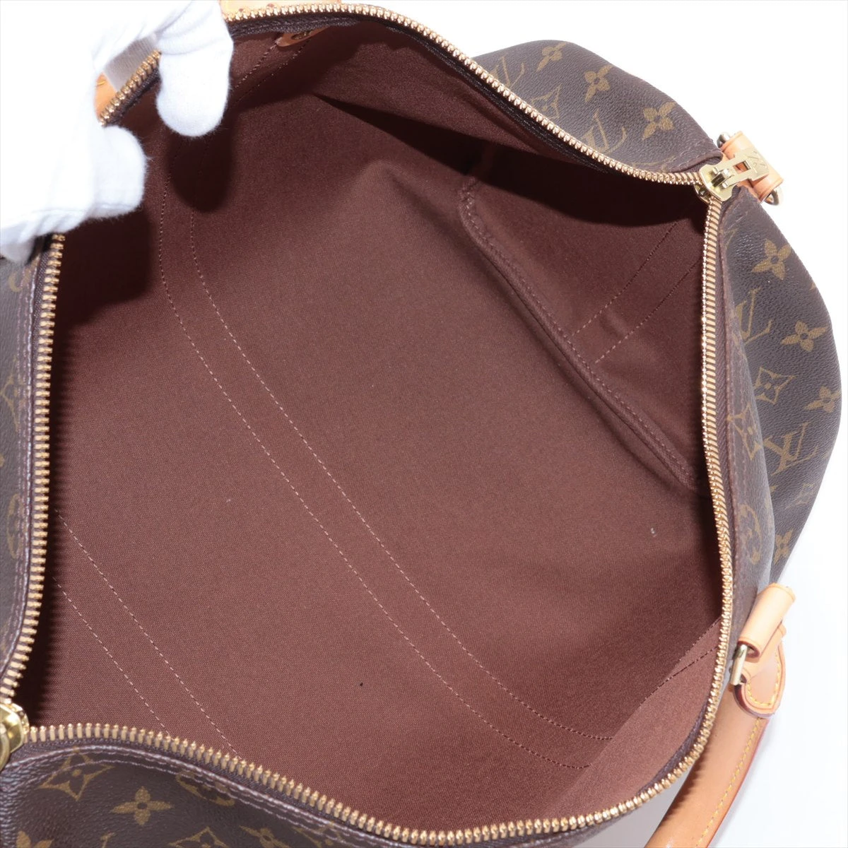 ルイヴィトン モノグラム キーポルバンドリエール45 M41418 イニシャル