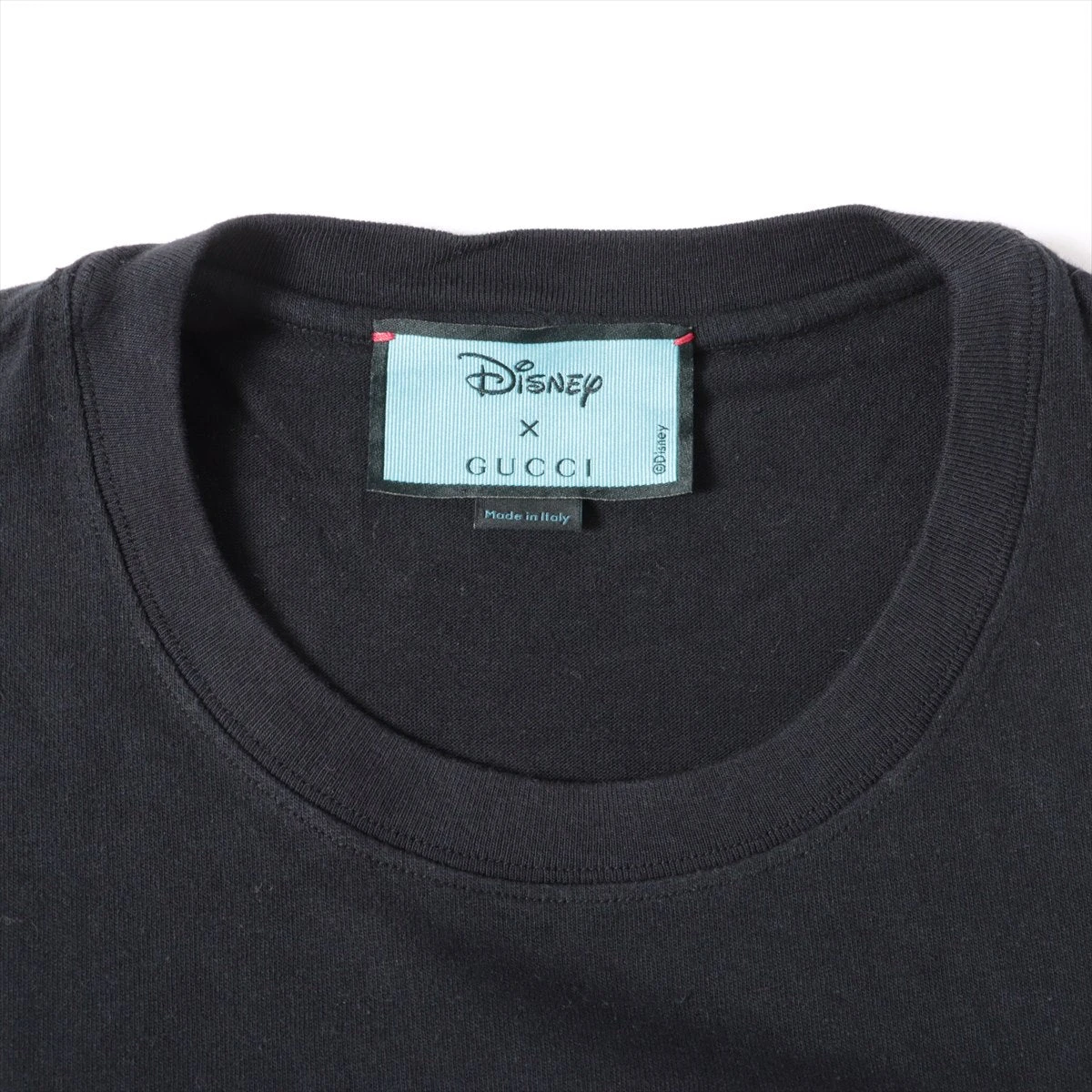 グッチ×ディズニー コットン Tシャツ L メンズ ブラック 548334 
