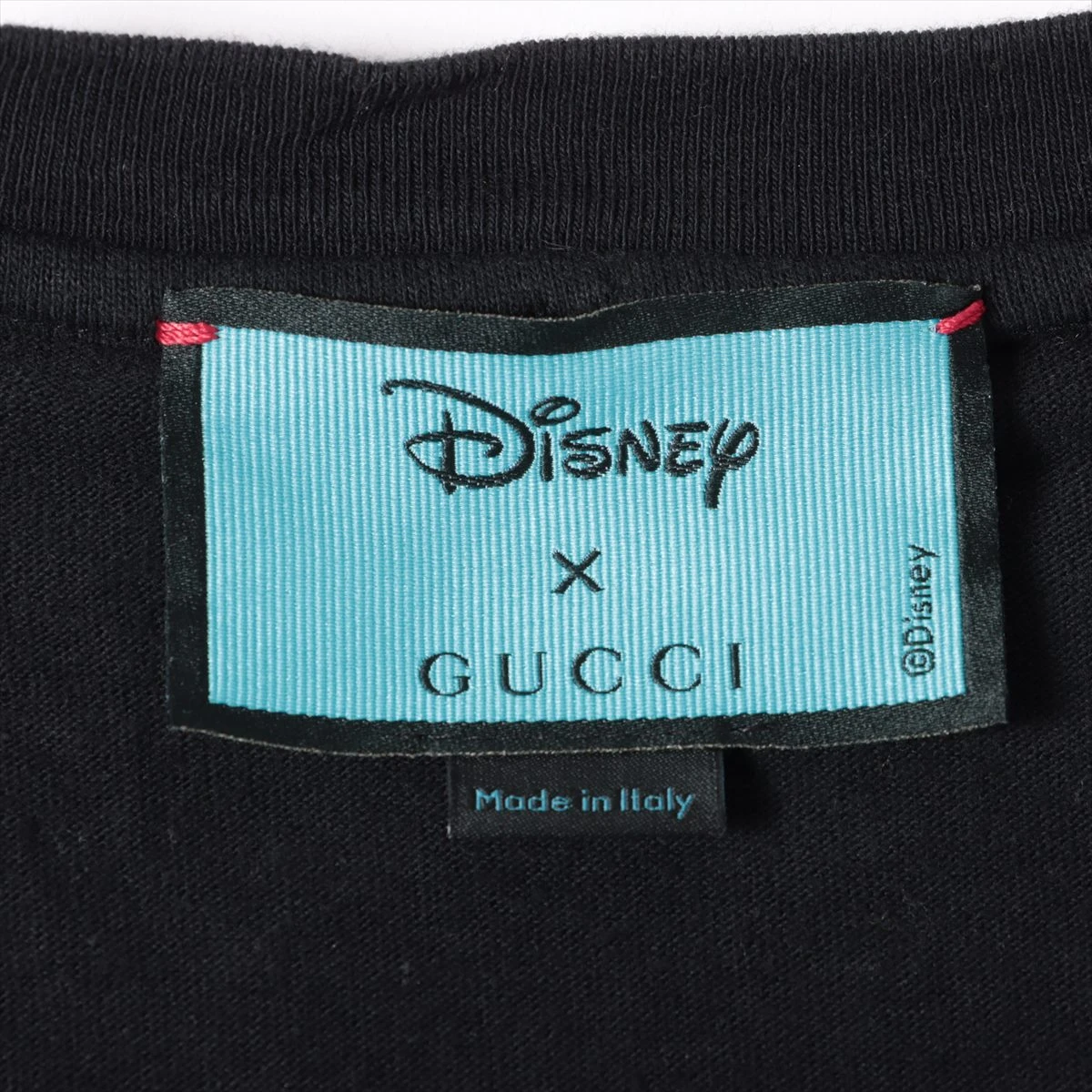 グッチ×ディズニー コットン Tシャツ L メンズ ブラック 548334 