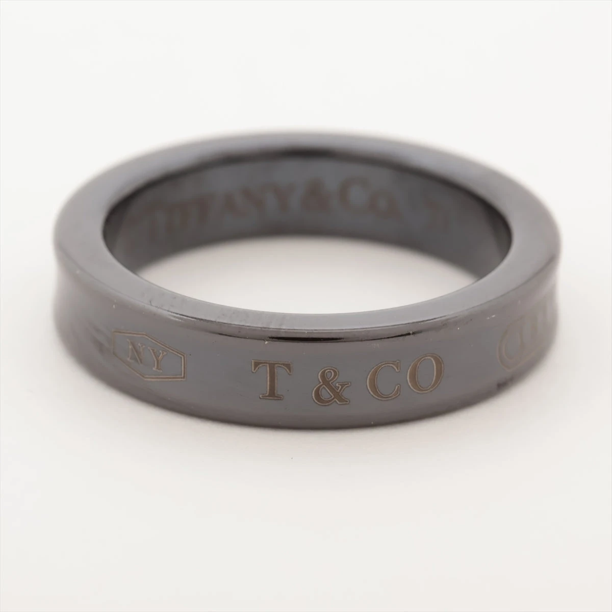 【未使用級】23.5号 ティファニー 1837 ナローチタン リング Ti TIFFANY&Co. □新品□未使用□ TIFFANY＆Co ティファニー 1837