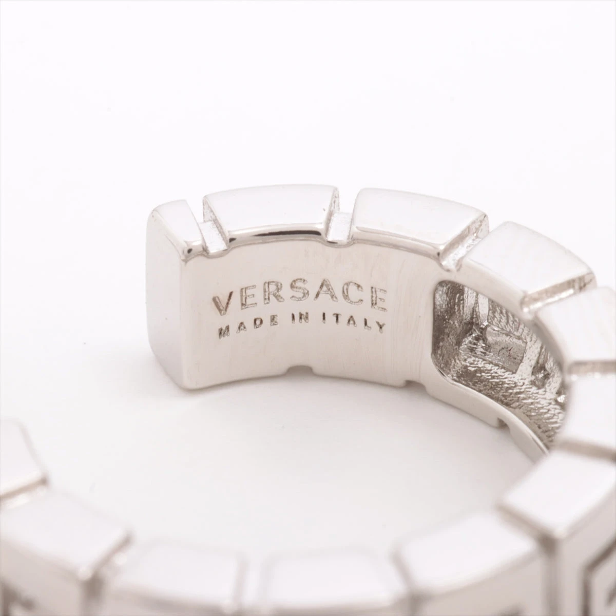 Versace ヴェルサーチ グレカ ワープイヤリング シルバー