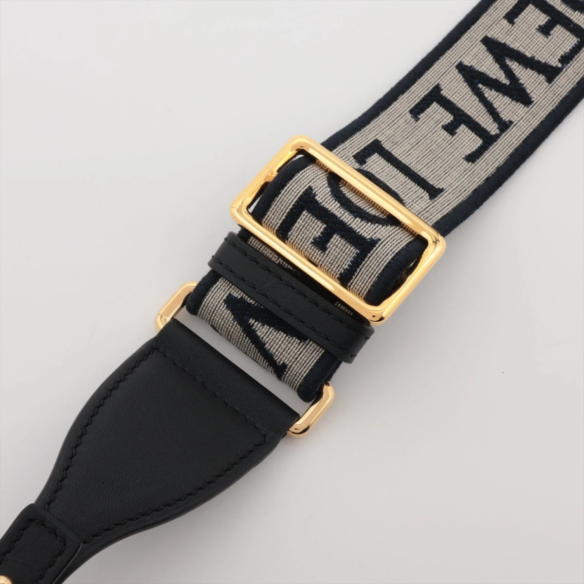 極美品 ロエベ アナグラム ショルダーストラップ キャンバス×レザー ベージュ ロエベ アナグラム ショルダーストラップ キャンバス×レザー