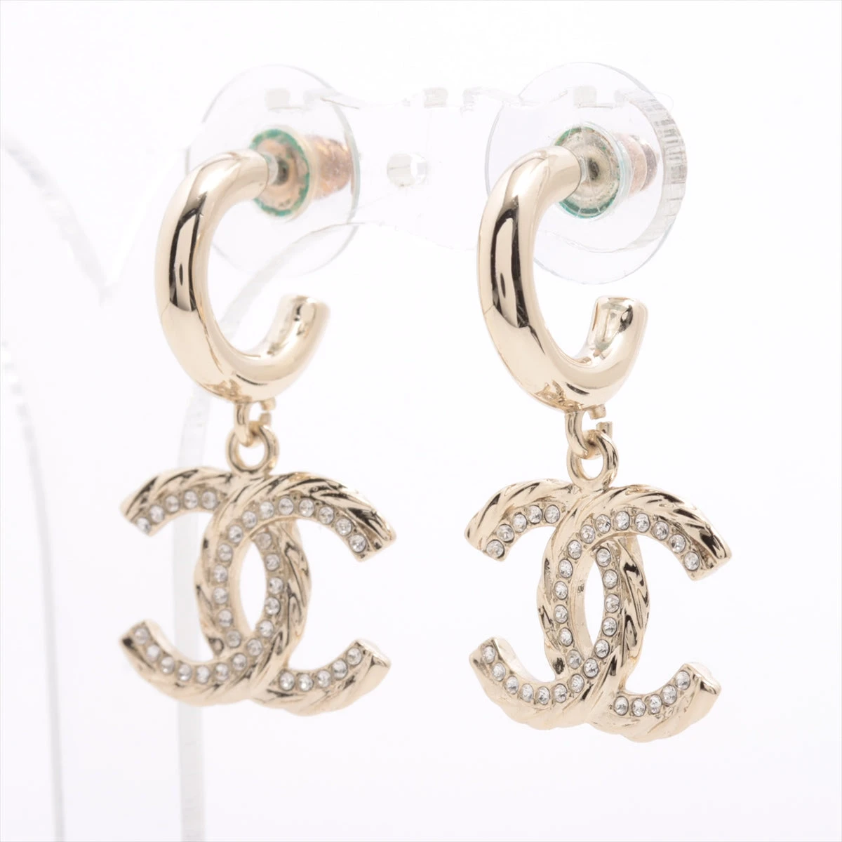 CHANEL ピアス ココマーク ラインストーン GP ゴールド B23B CHANEL ピアス ココマーク ラインストーン GP ゴールド B23B