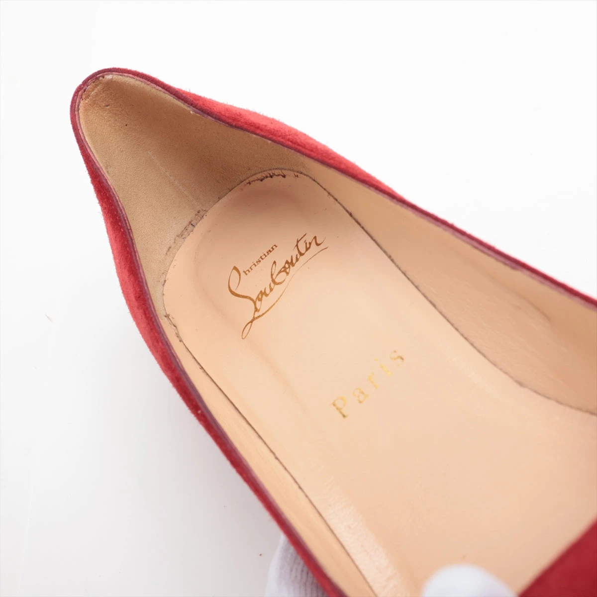 クリスチャンルブタン スエード パンプス 36.5 レディース