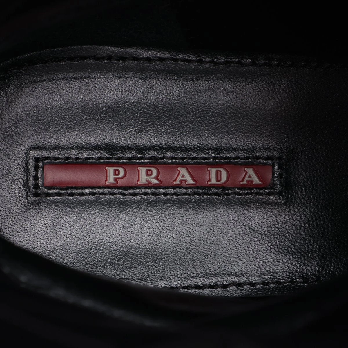 プラダスポーツ レザー ショートブーツ 39 レディース ブラック