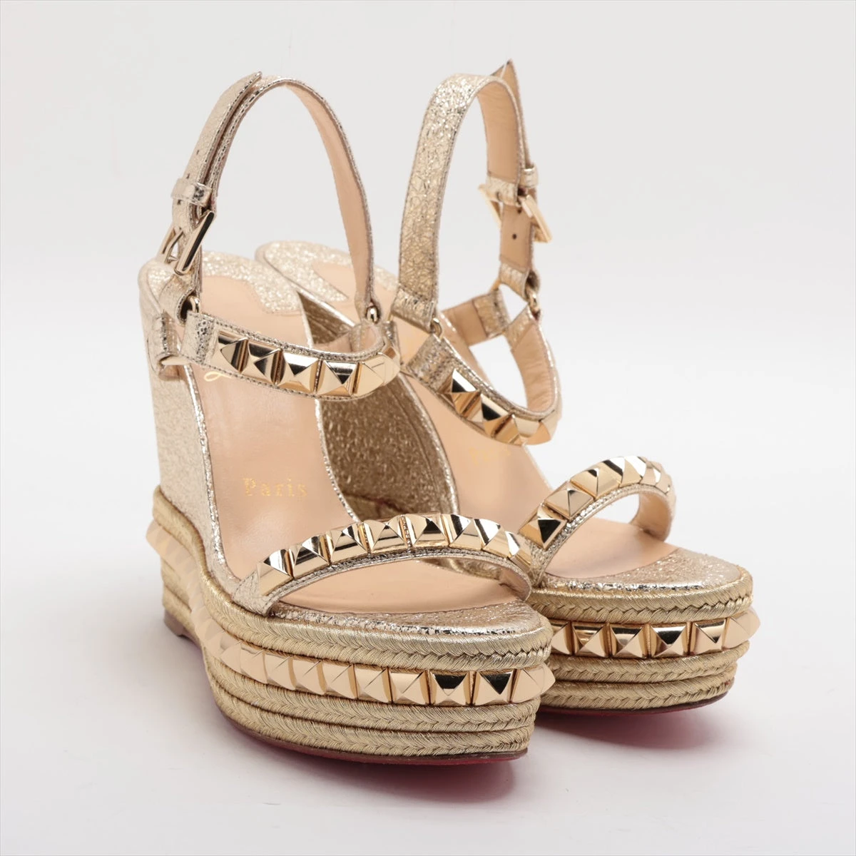 楽天市場】【中古】CHRISTIAN LOUBOUTIN 1200133 ウェッジソール