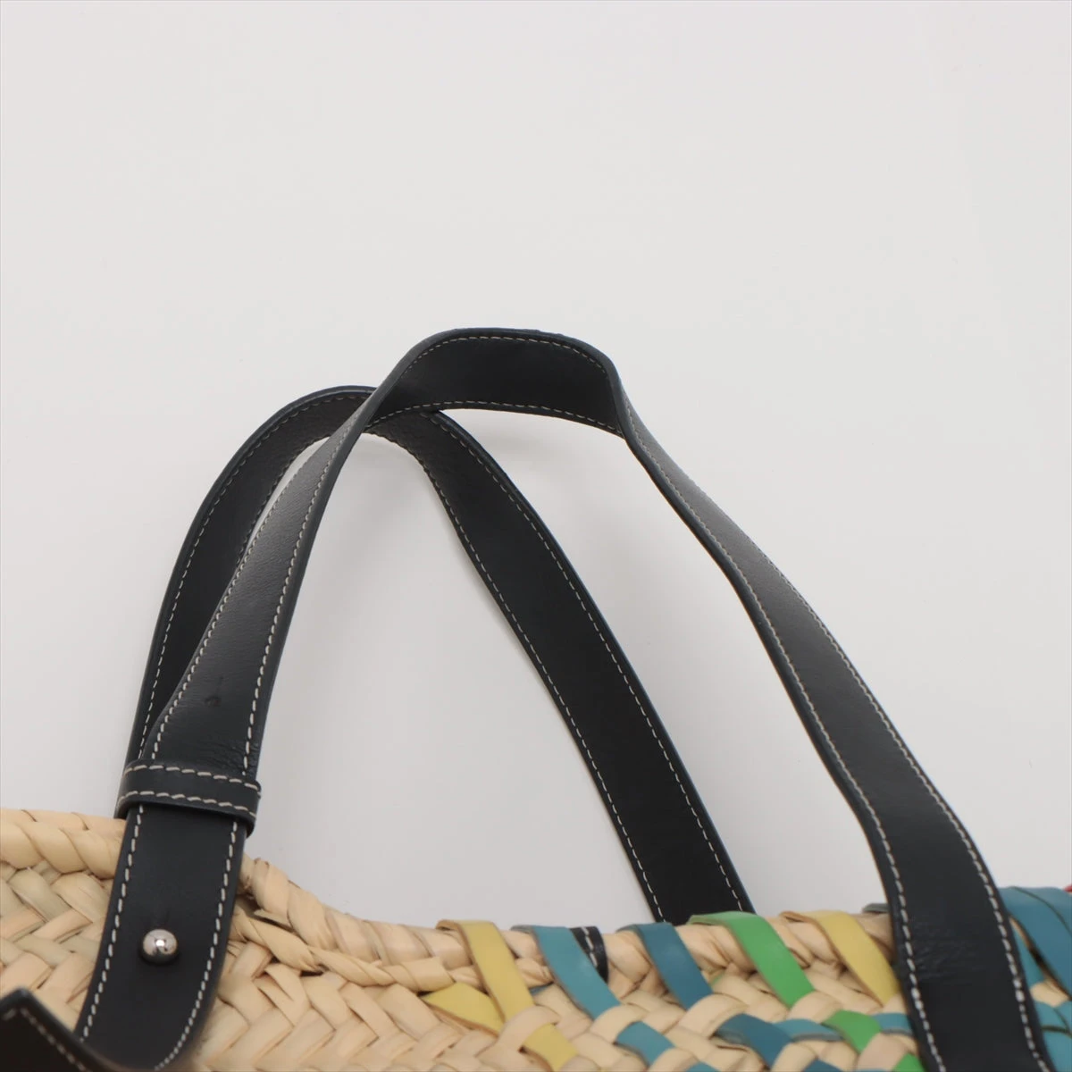 【LOEWE】ラージラフィアバスケットバッグ ロエベ バスケットラージ ラフィア カゴバッグ マルチカラー